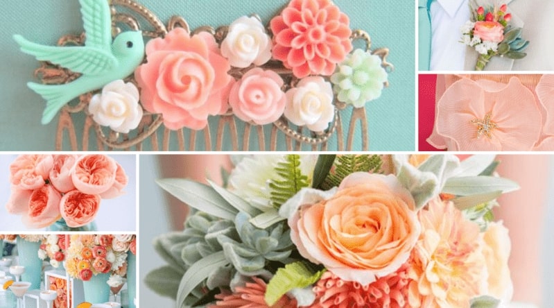 Coral and Aqua Wedding Inspiration