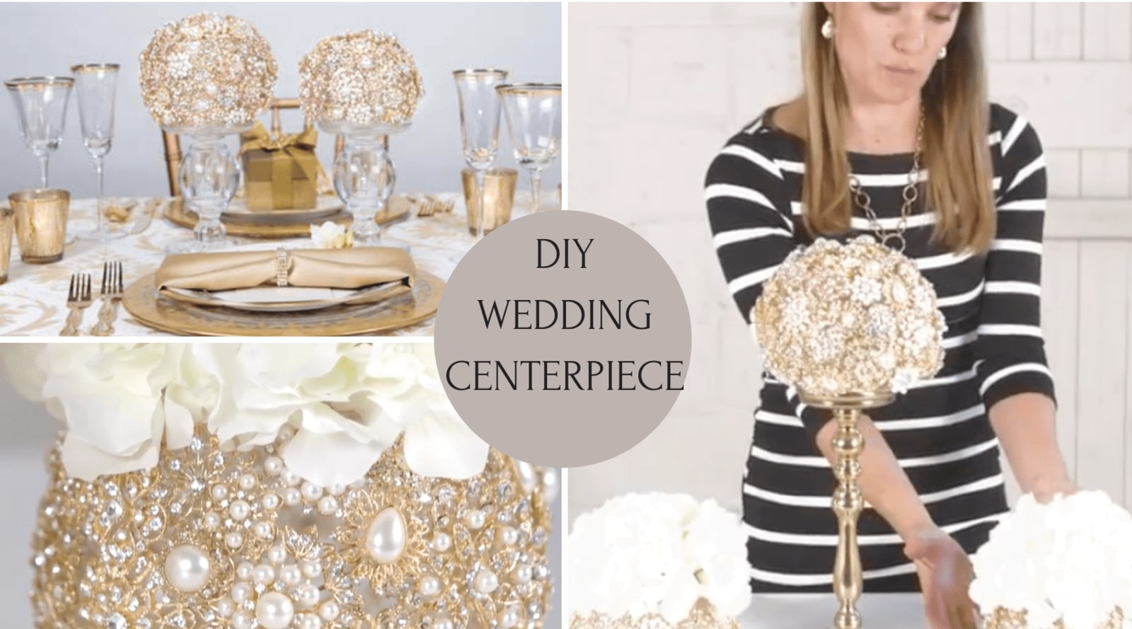Wedding Decoration - DIY Bling Centerpieces