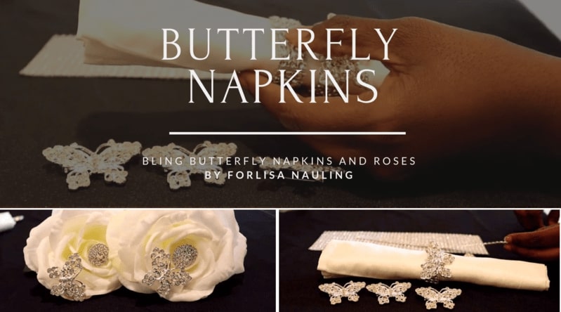 Beautiful Butterfly Napkin Rings by Forlisa Nauling