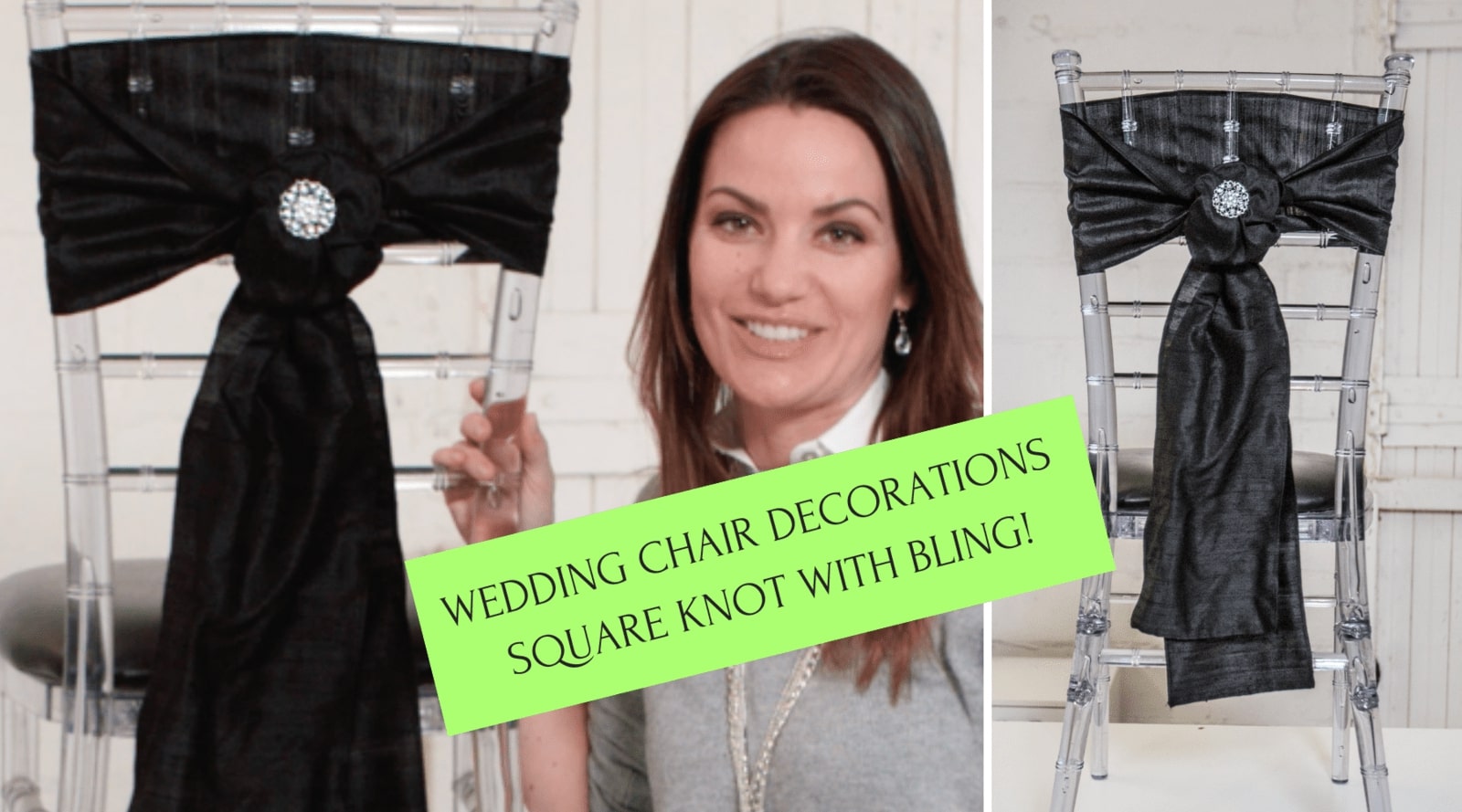 diy chair sash idea