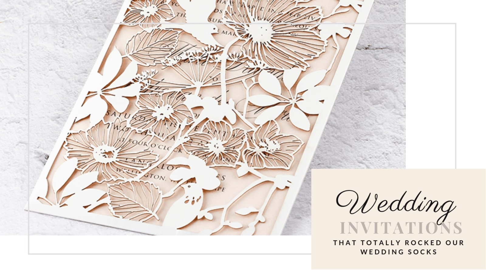 10 invitations that totally rocked our wedding socks