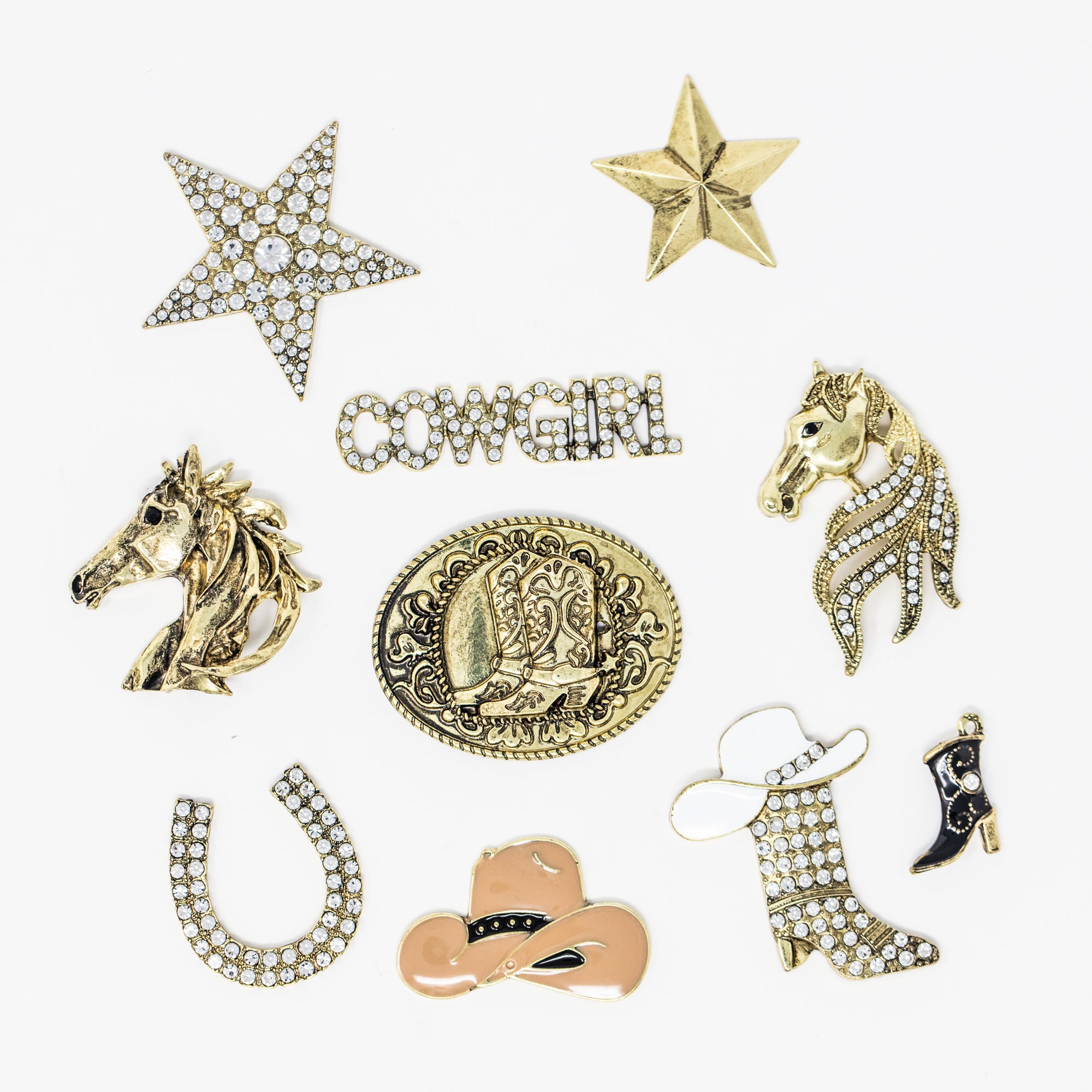 Rhinestone Cowgirl Embellishments Country Western Jewels Sparkle Cowboy Boots for crafts