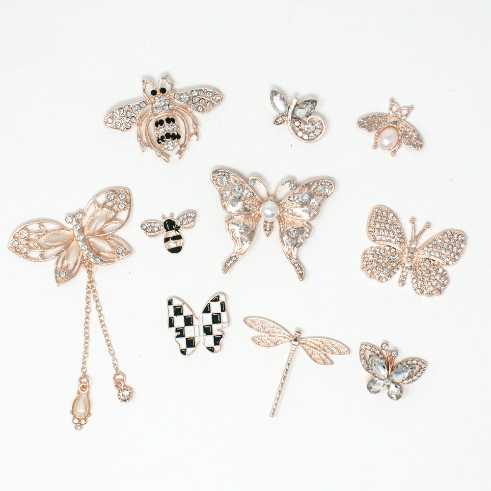 Rose Gold Butterflies and Friends Pack 1