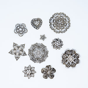 Bulk Vintage Embellishments and Brooches for Weddings and Crafts