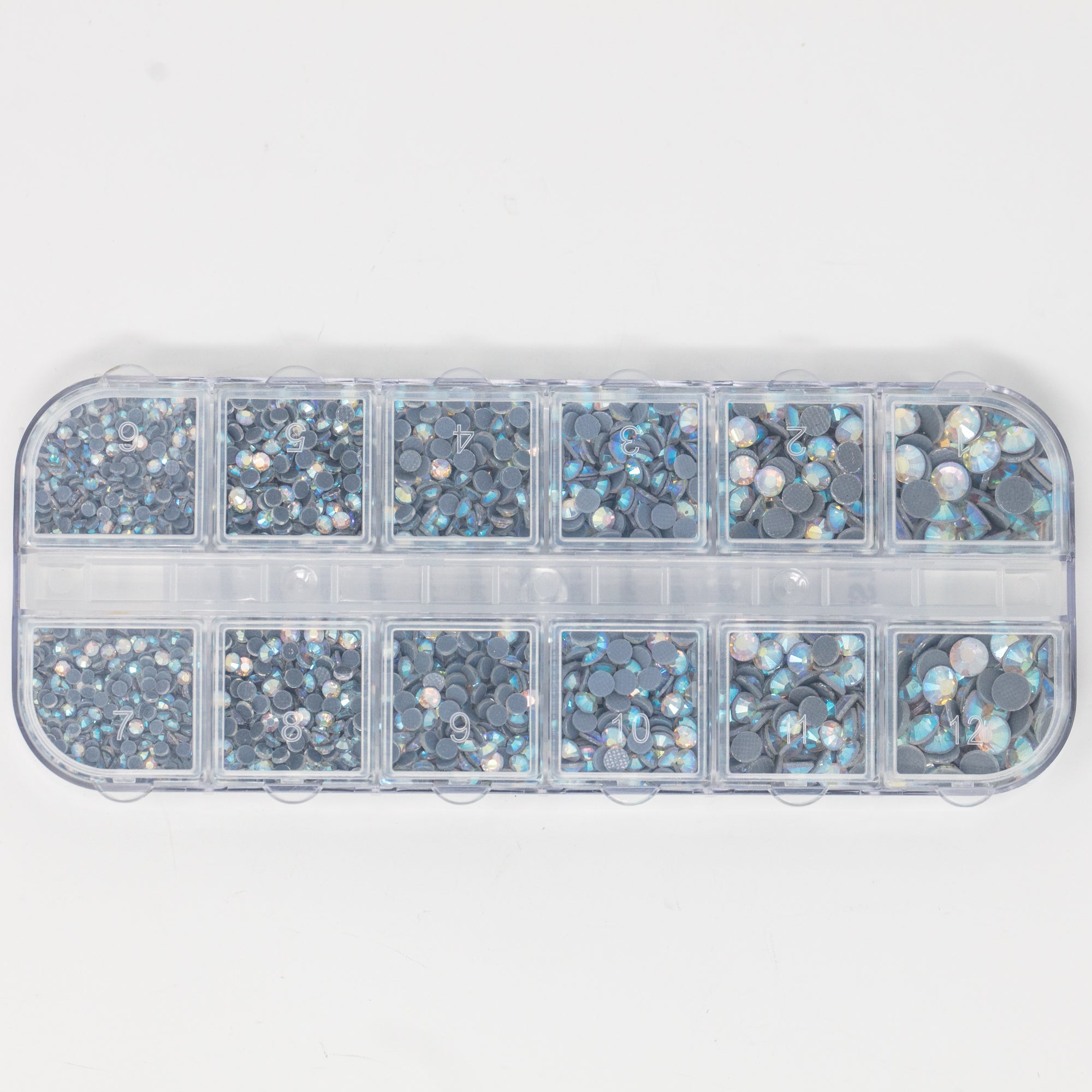 Clear Shimmer Stone Variety Pack - 6 Sizes