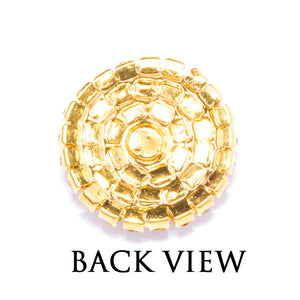 Gold Rhinestone Invitation Embellishments Back View