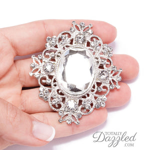 wholesale crystal brooches wedding