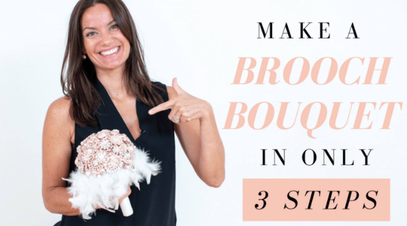 make a wedding brooch bouquet