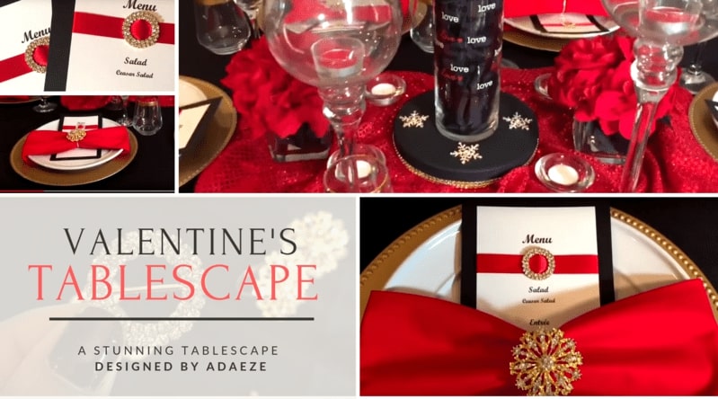 Designed By Adaeze Valentine's Day Tablescape