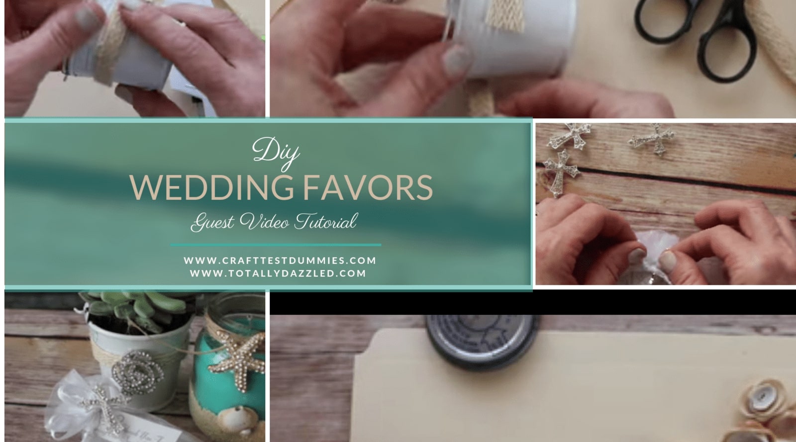 Totally Dazzled Wedding Favor Crafts with Craft Test Dummies