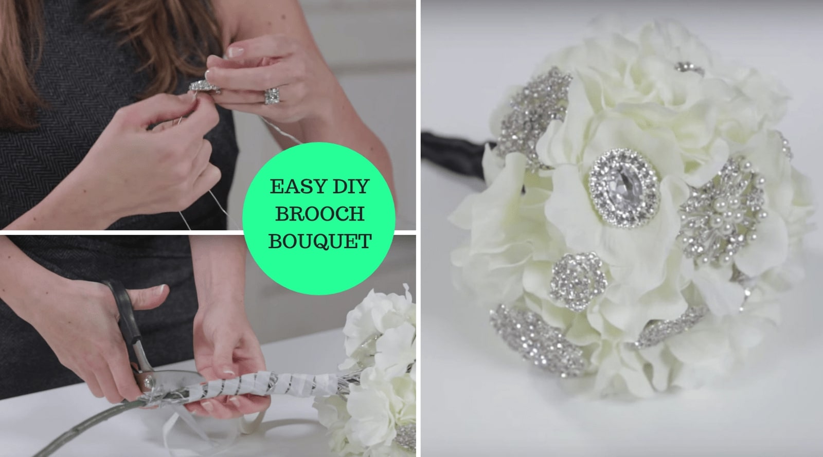 how to make brooch bouquet tutorial