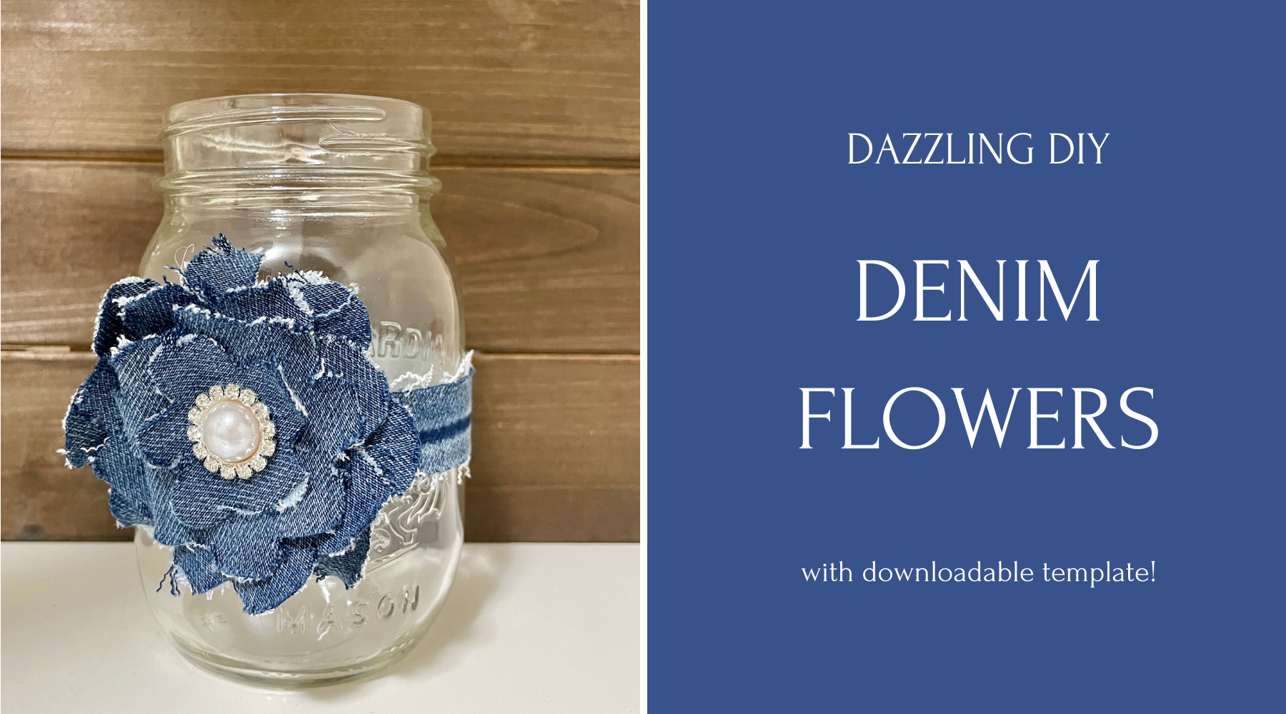 Dazzling DIY Denim Flowers