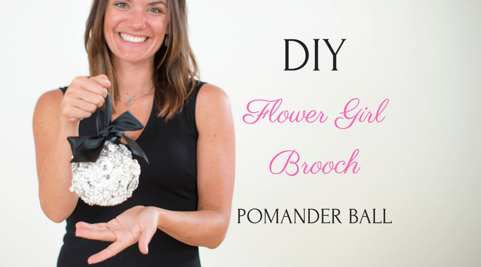 Brooch Bouquet Ball Tutorial - DIY Flower Girl Pomander Brooch Ball