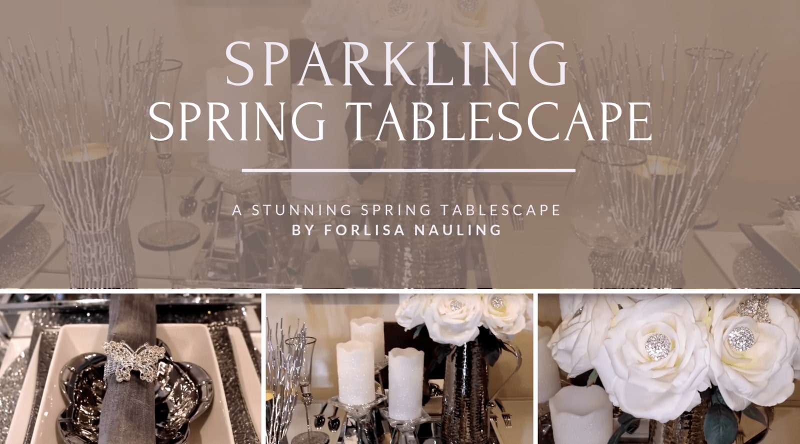 A Sparkling Spring Tablescape by Forlisa Nauling