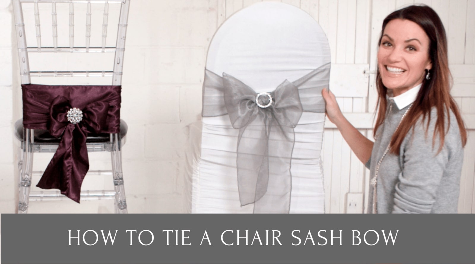 how to tie chair sash bow