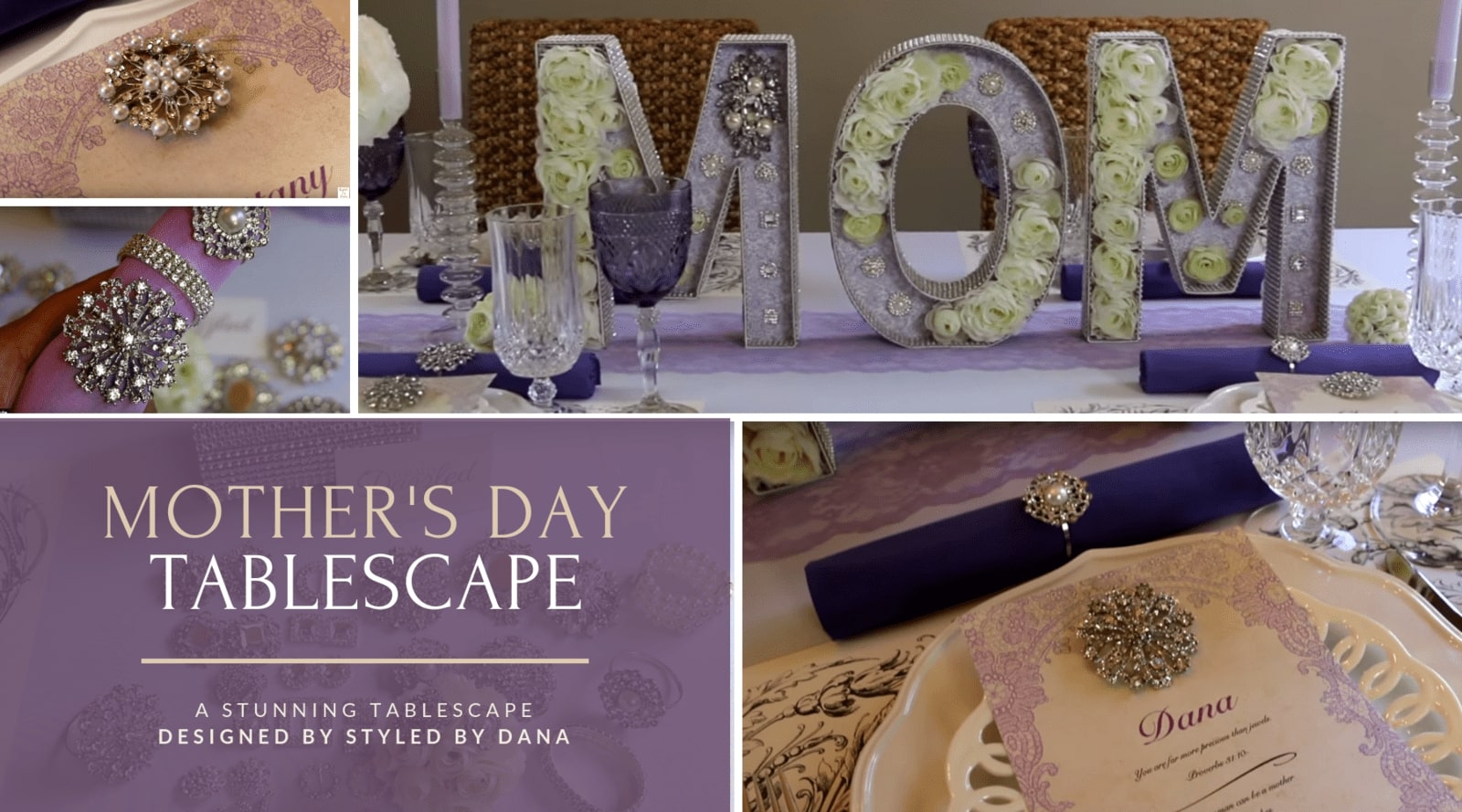 Styled by Dana Mother's Day Tablescape