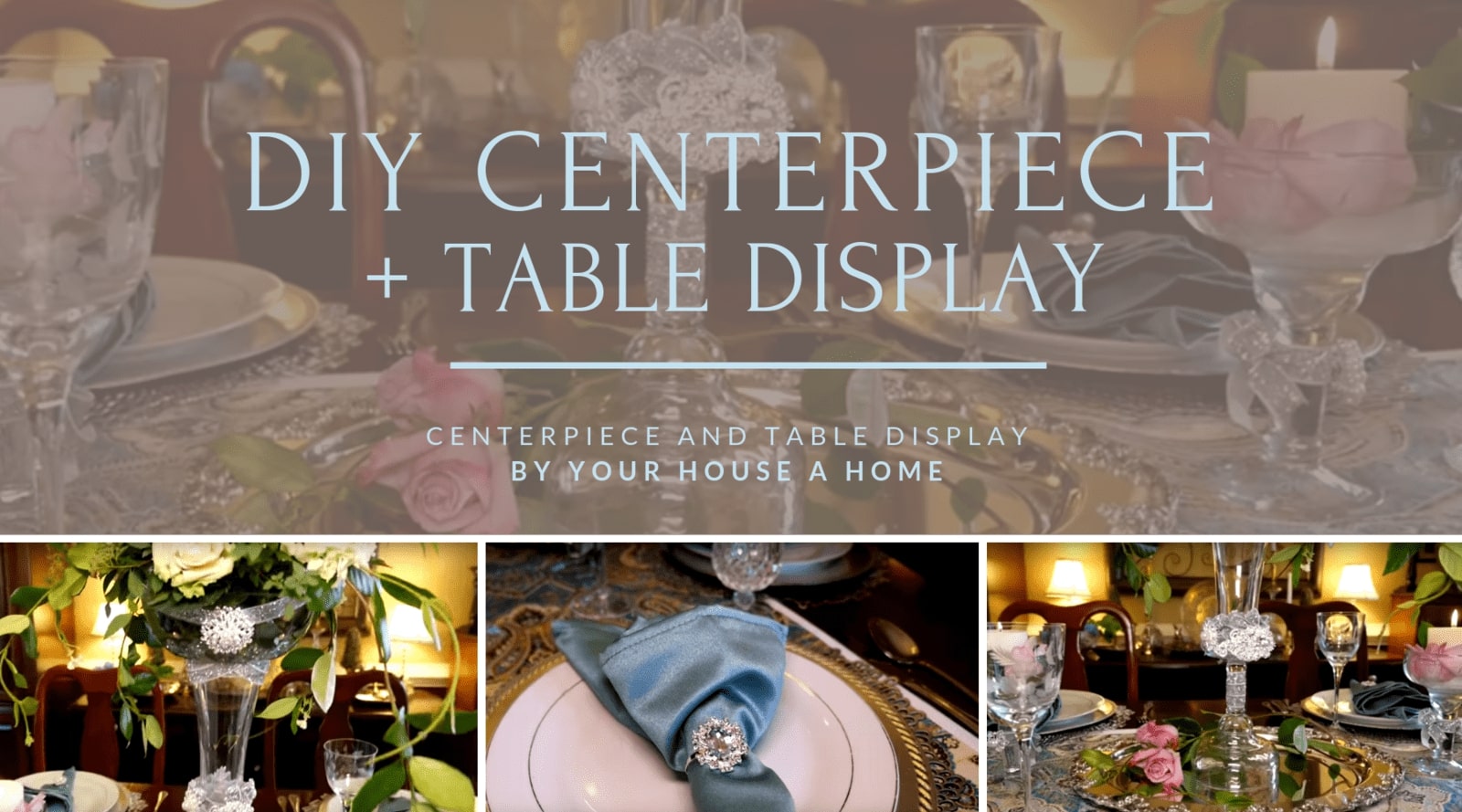 DIY Centerpiece + Table Display by Your House A Home