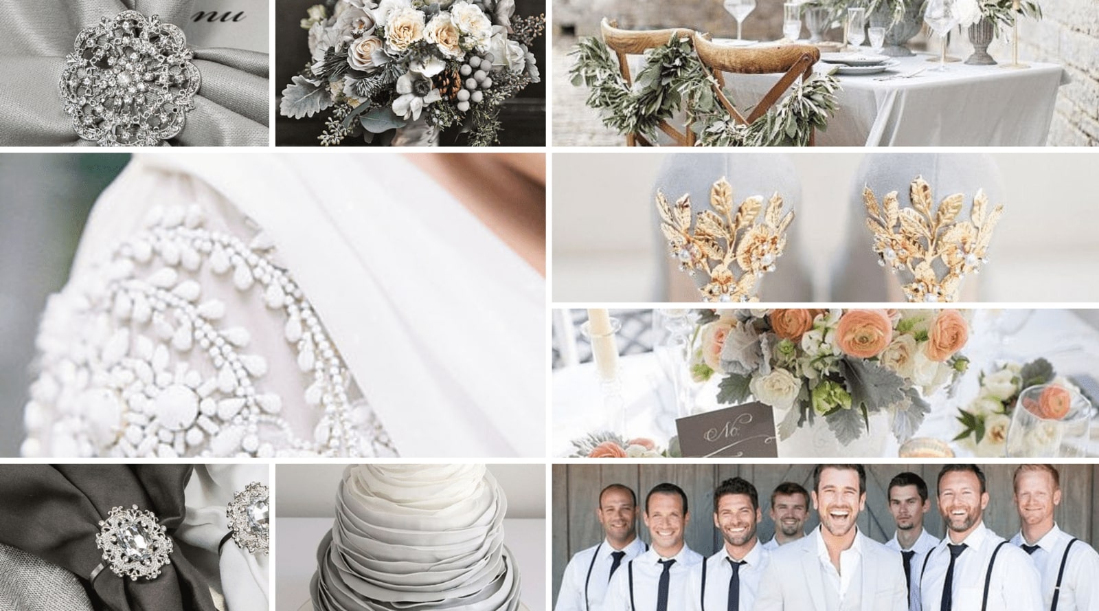 gray wedding theme