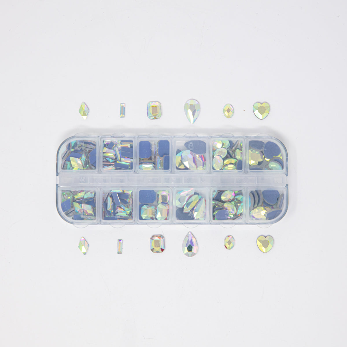 Clear Shimmer Fancy Shape Variety Pack - 6 Shapes