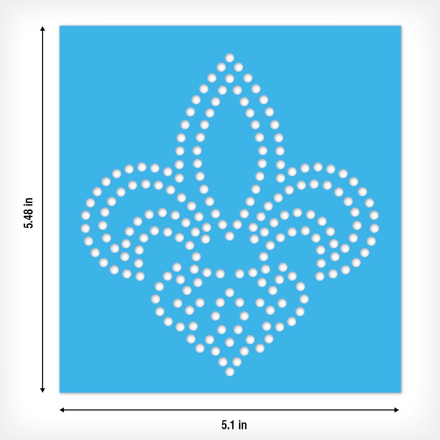 Fleur de Lis Rhinestone Stencil Set of 8 | Only $4.99 each