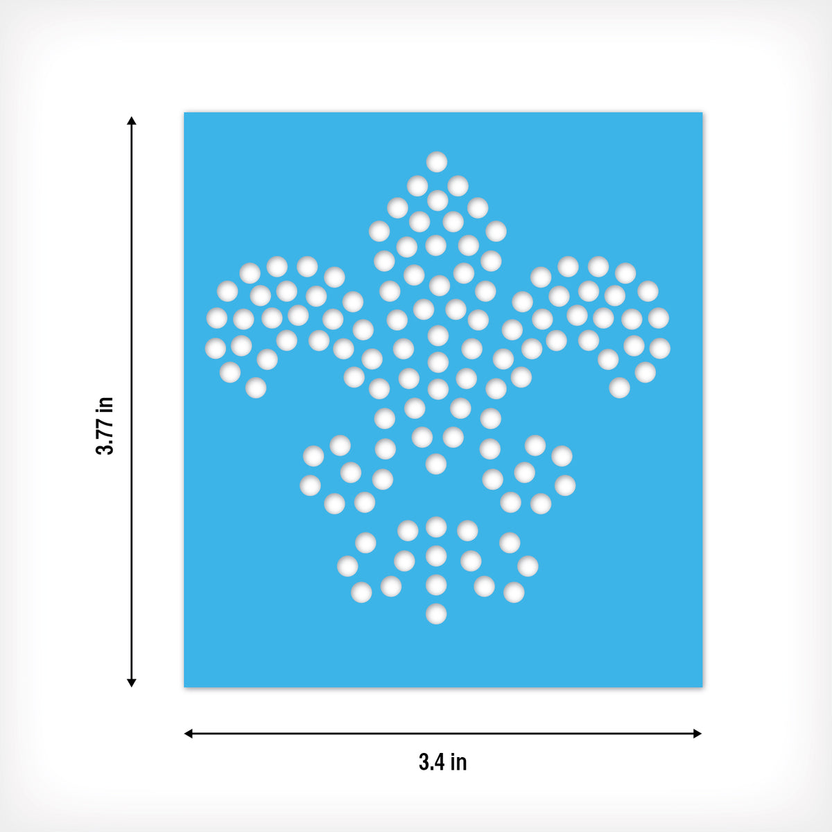 Fleur de Lis Rhinestone Stencil Set of 8 | Only $4.99 each