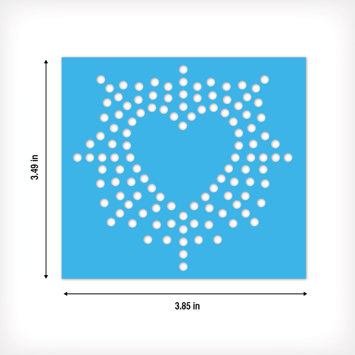 Hearts Rhinestone Stencil Set of 8 | Only $4.99 each
