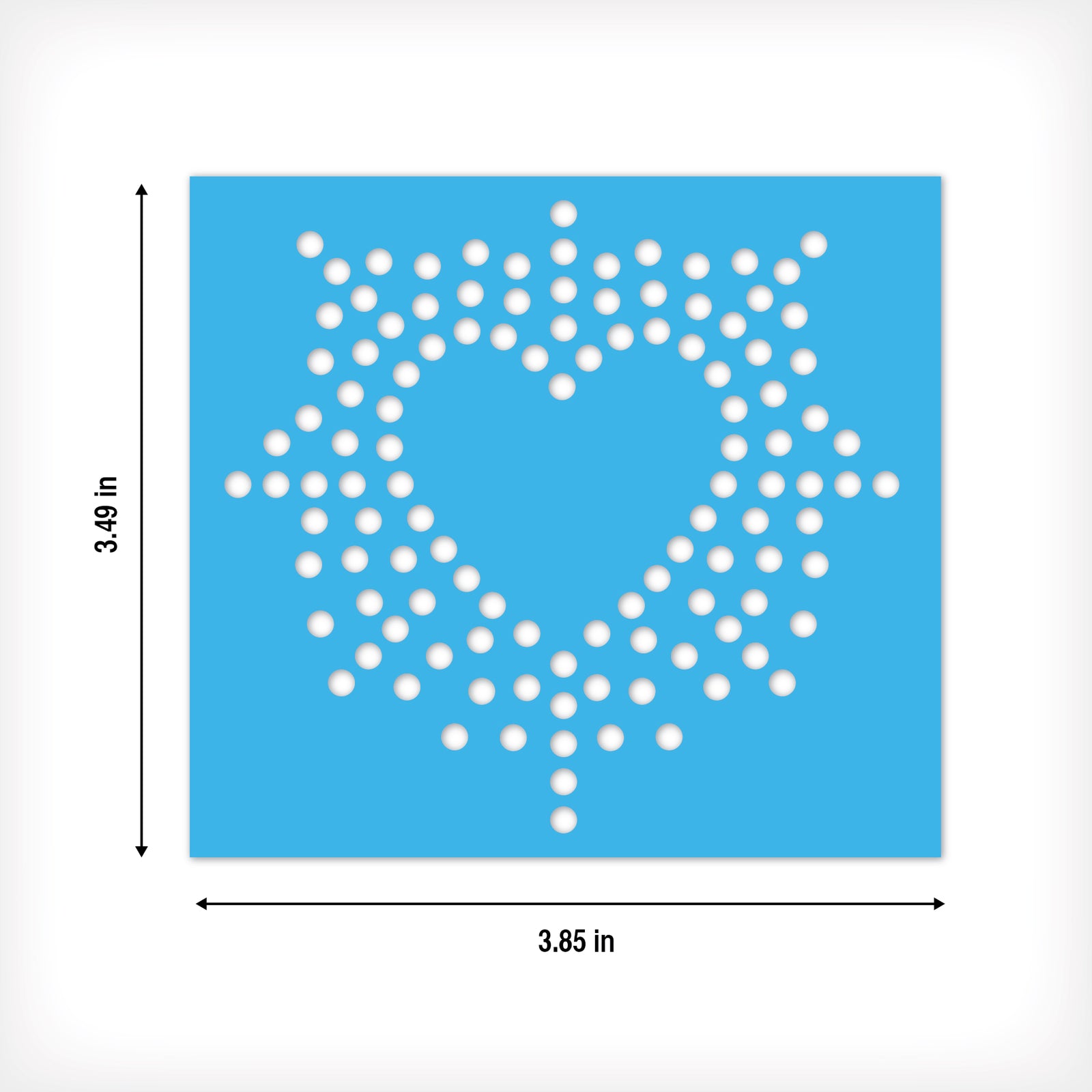 Hearts Rhinestone Stencil Set of 8 | Only $4.99 each