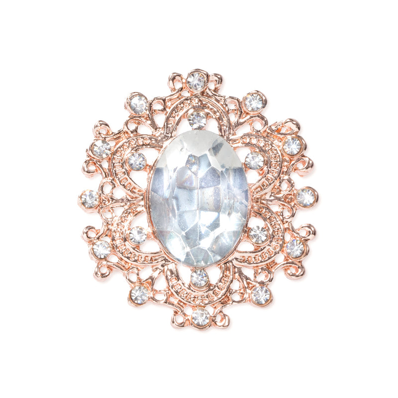 Rose Gold Rhinestone Wedding Embellishments - Totally Dazzled