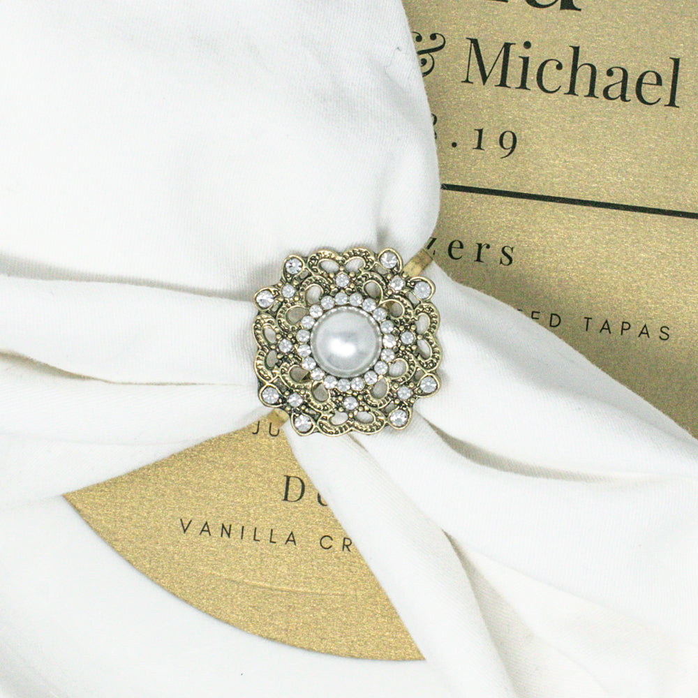 Brooch napkin rings sale