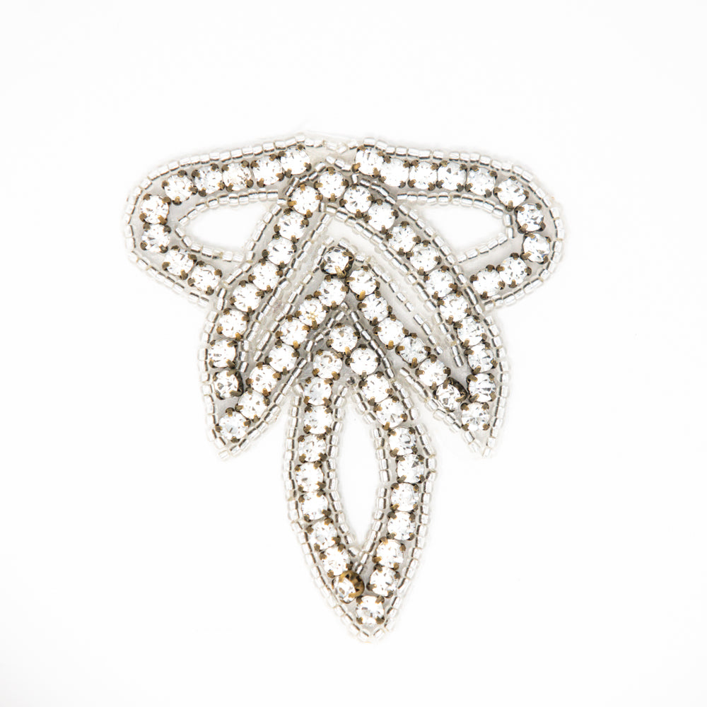 Rhinestone Applique Vintage Finish for DIY bridal and crafts