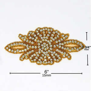 Gold Rhinestone Applique | Bella