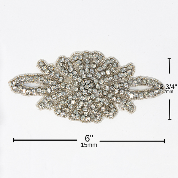 Silver Rhinestone Applique Bella Totally Dazzled