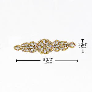 Gold Rhinestone Applique | Grace