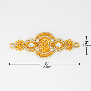 Gold Rhinestone Applique | Amelia