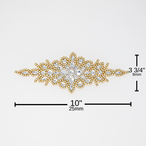 Gold Rhinestone Applique | Tiffany