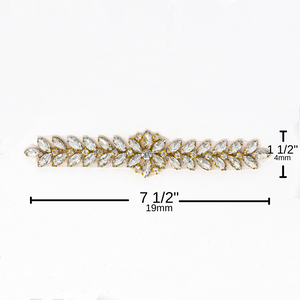 Gold Rhinestone Applique | Vivienne