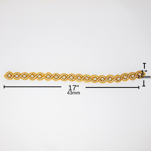 Gold Rhinestone Applique | Gabrielle