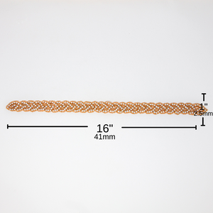 Rose Gold Rhinestone Applique | Farrah