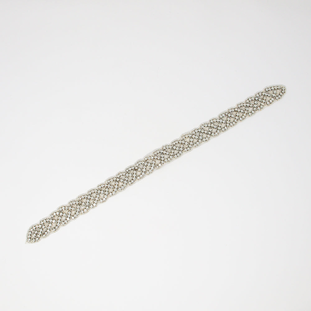 rhinestone applique for diy bridal belts and crafts