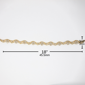 Gold Rhinestone Applique | Charlotte