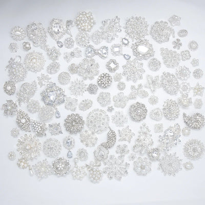 Wholesale bulk Silver Rhinestones Embellishments