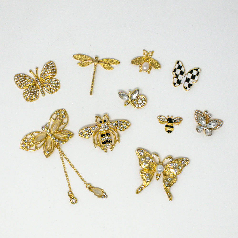 Gold Butterflies and Friends Pack 1