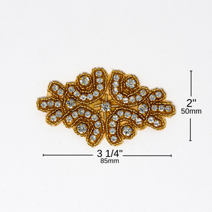 Gold Rhinestone Applique | Diana