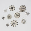 Bulk Embellishments and Brooches with Black Stones