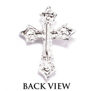 Rhinestone Cross Buckle for Invitations Back View