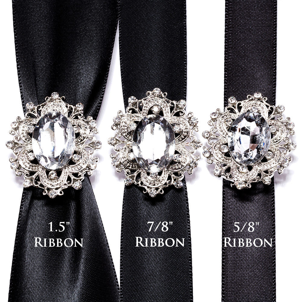 Black Rhinestone Ribbon - Totally Dazzled