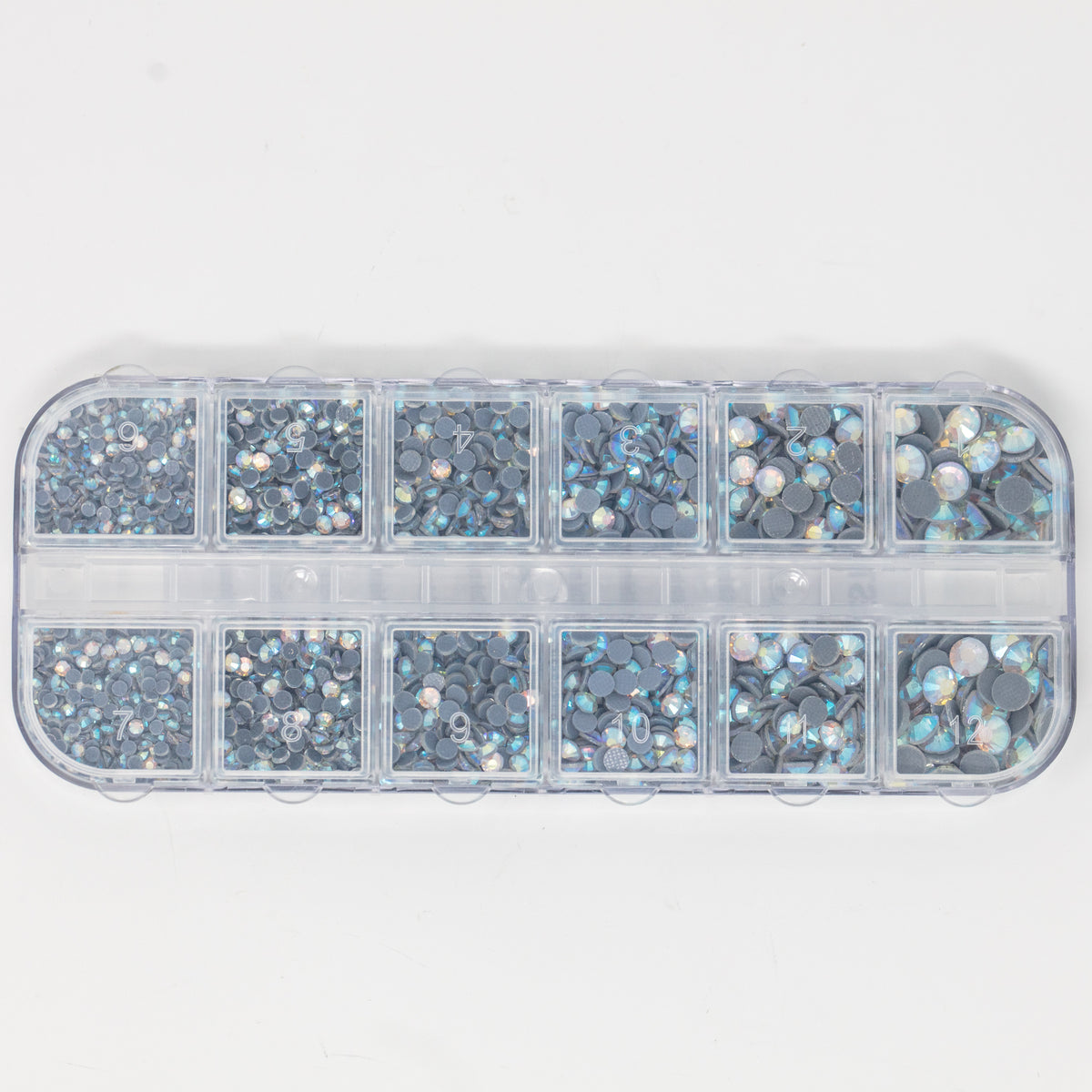 Clear Shimmer Stone Variety Pack - 6 Sizes
