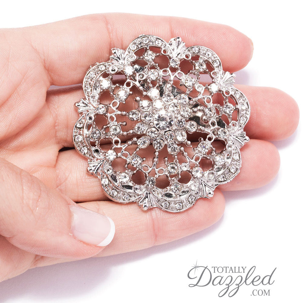 Wholesale Diamante Wedding Brooches - Totally Dazzled