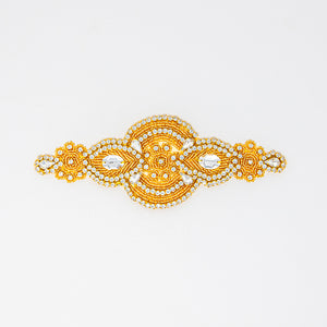 gold wholesale crystal appliques for dresses bridal dance costumes