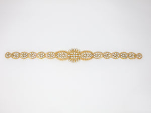 large gold rhinestone applique wholesale iron on for dresses bridal dance costumes